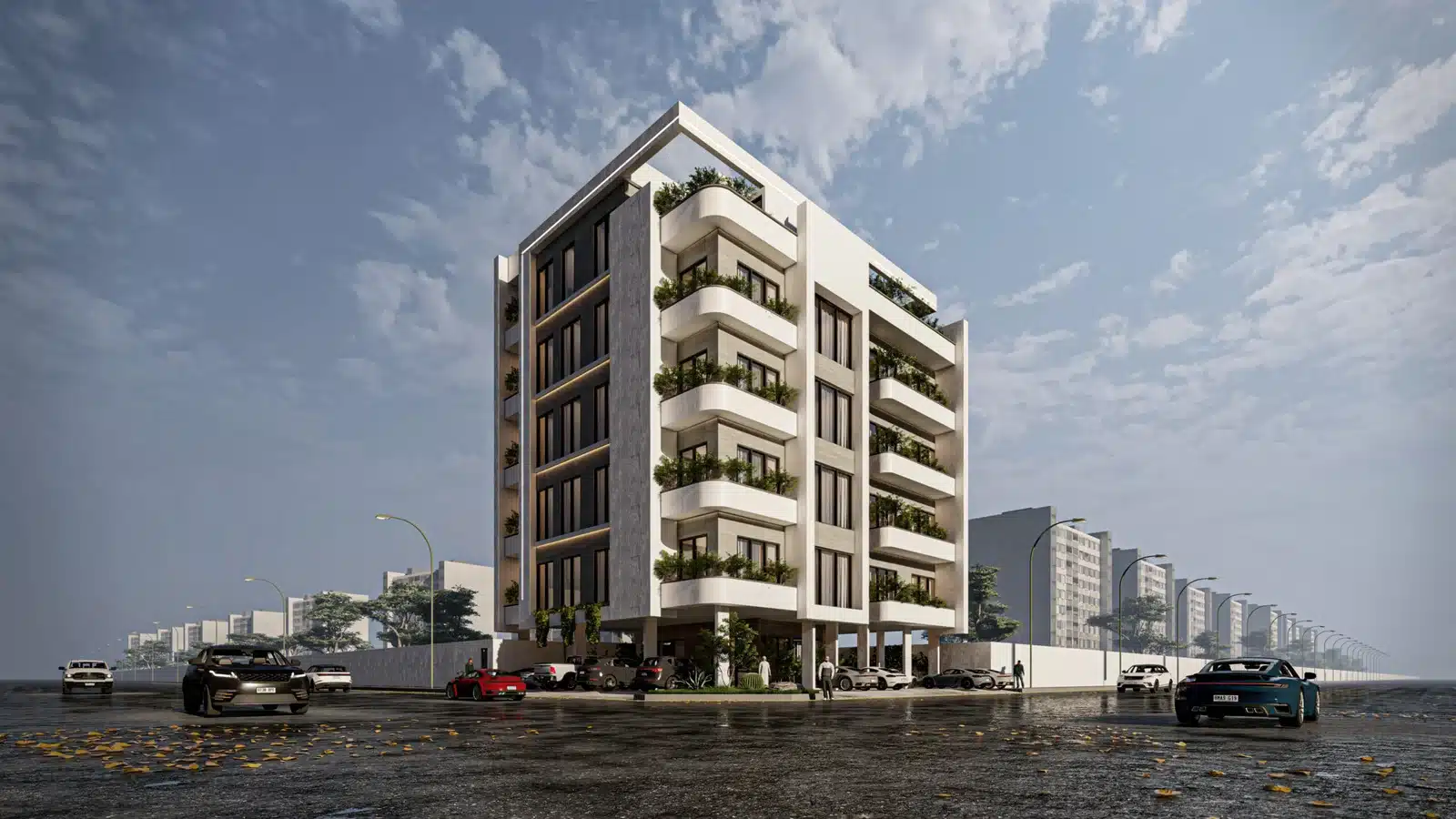 واجهة عمارة سكنية